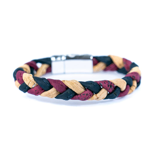 Colourful Cork Bracelet Made of Natural Cork