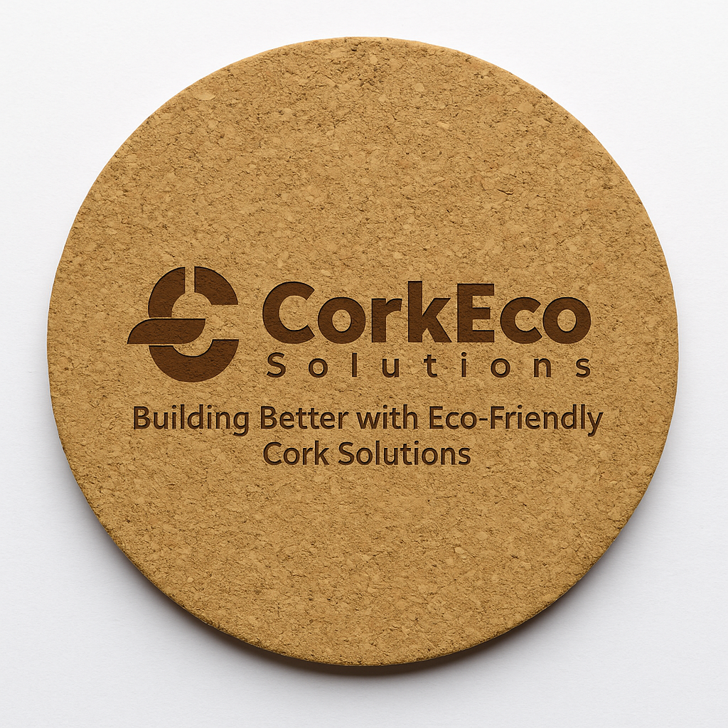 Custom cork coasters for cafés, weddings, or events