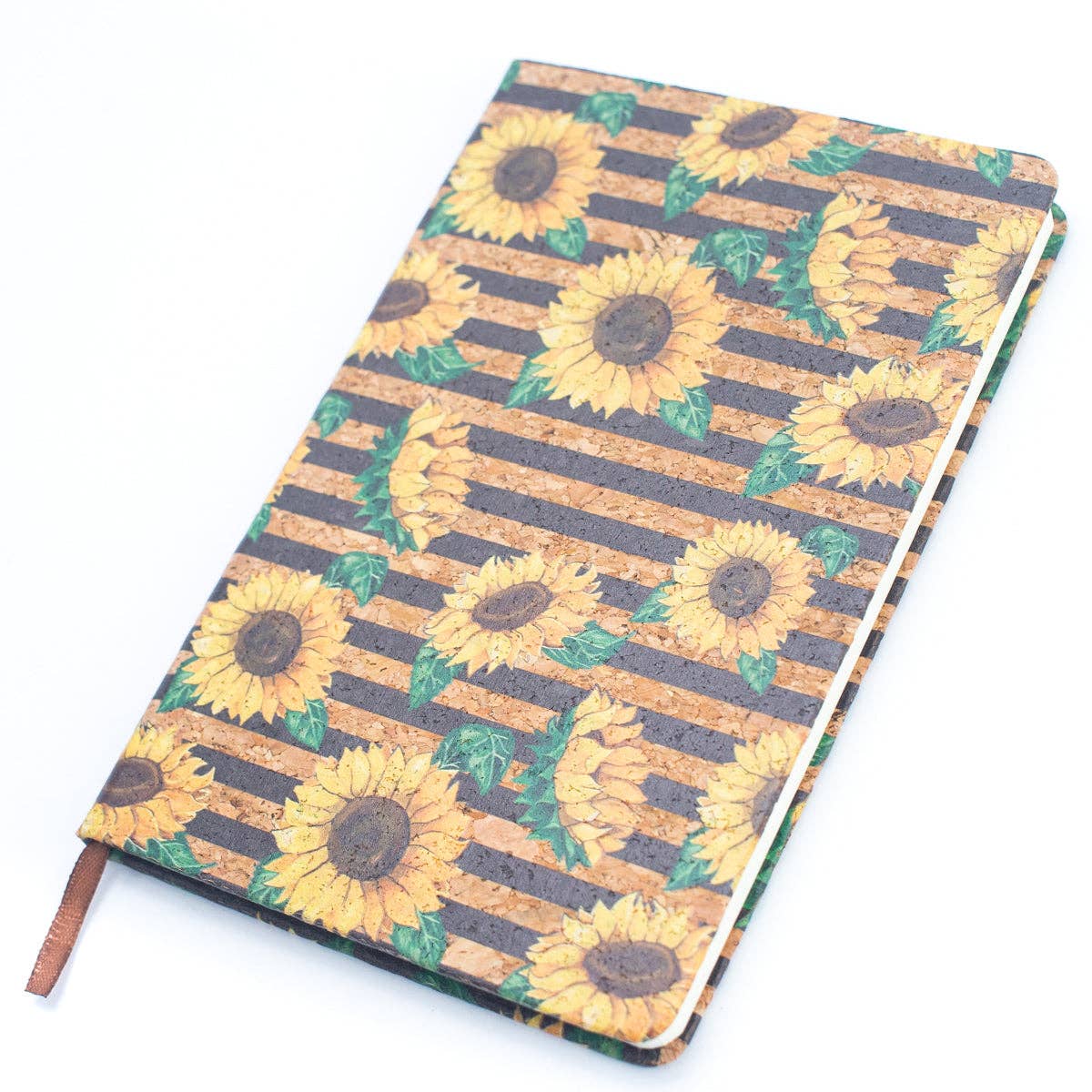Natural cork printed notebook – eco-friendly compact journal – CorkStyle