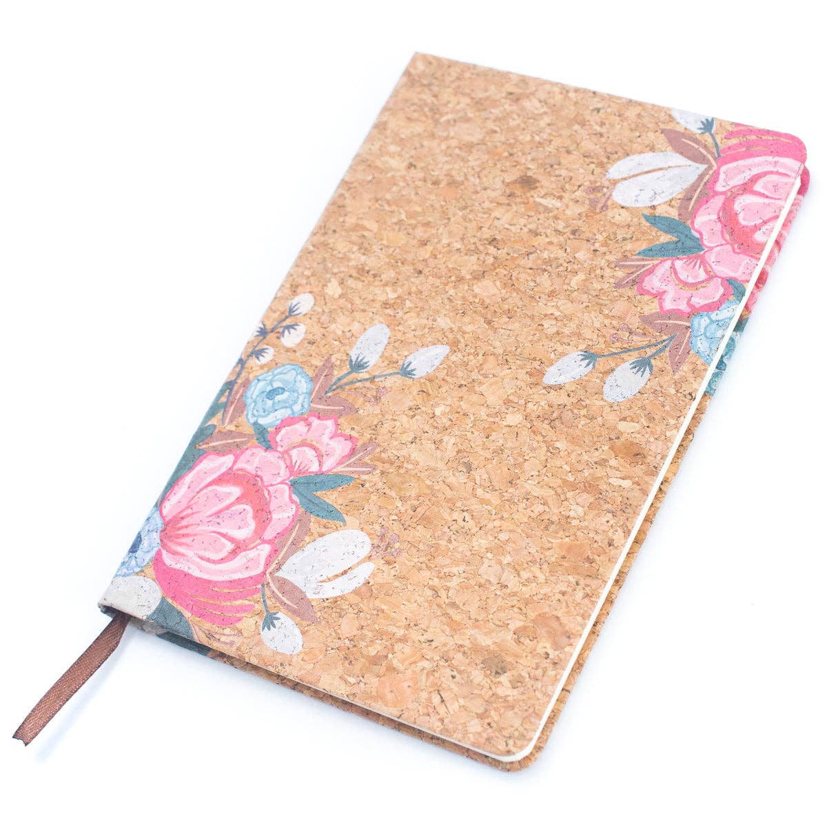 Natural cork printed notebook – eco-friendly compact journal – CorkStyle
