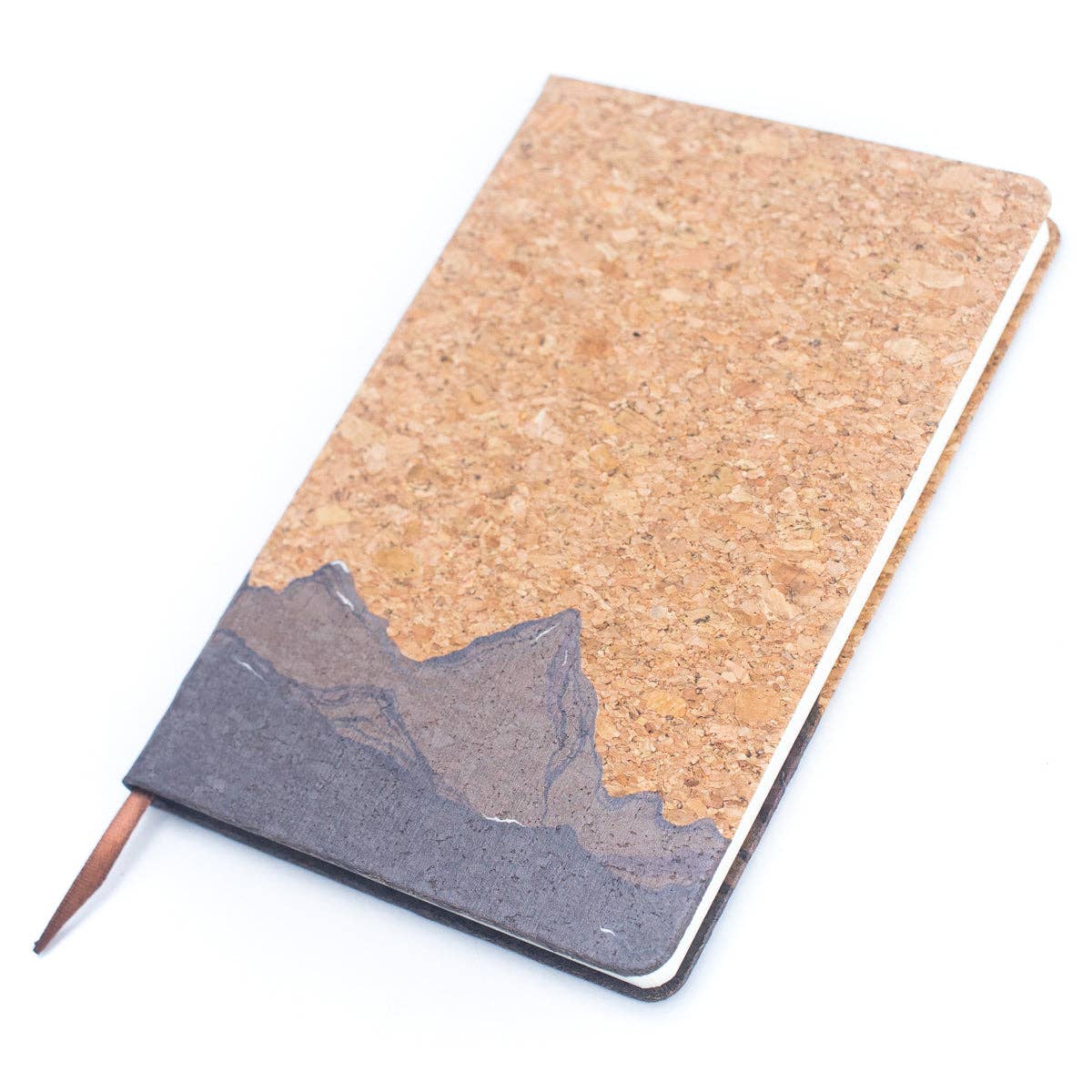 Natural cork printed notebook – eco-friendly compact journal – CorkStyle