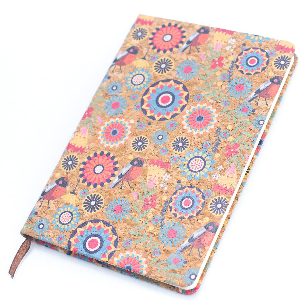 Natural cork printed notebook – eco-friendly compact journal – CorkStyle