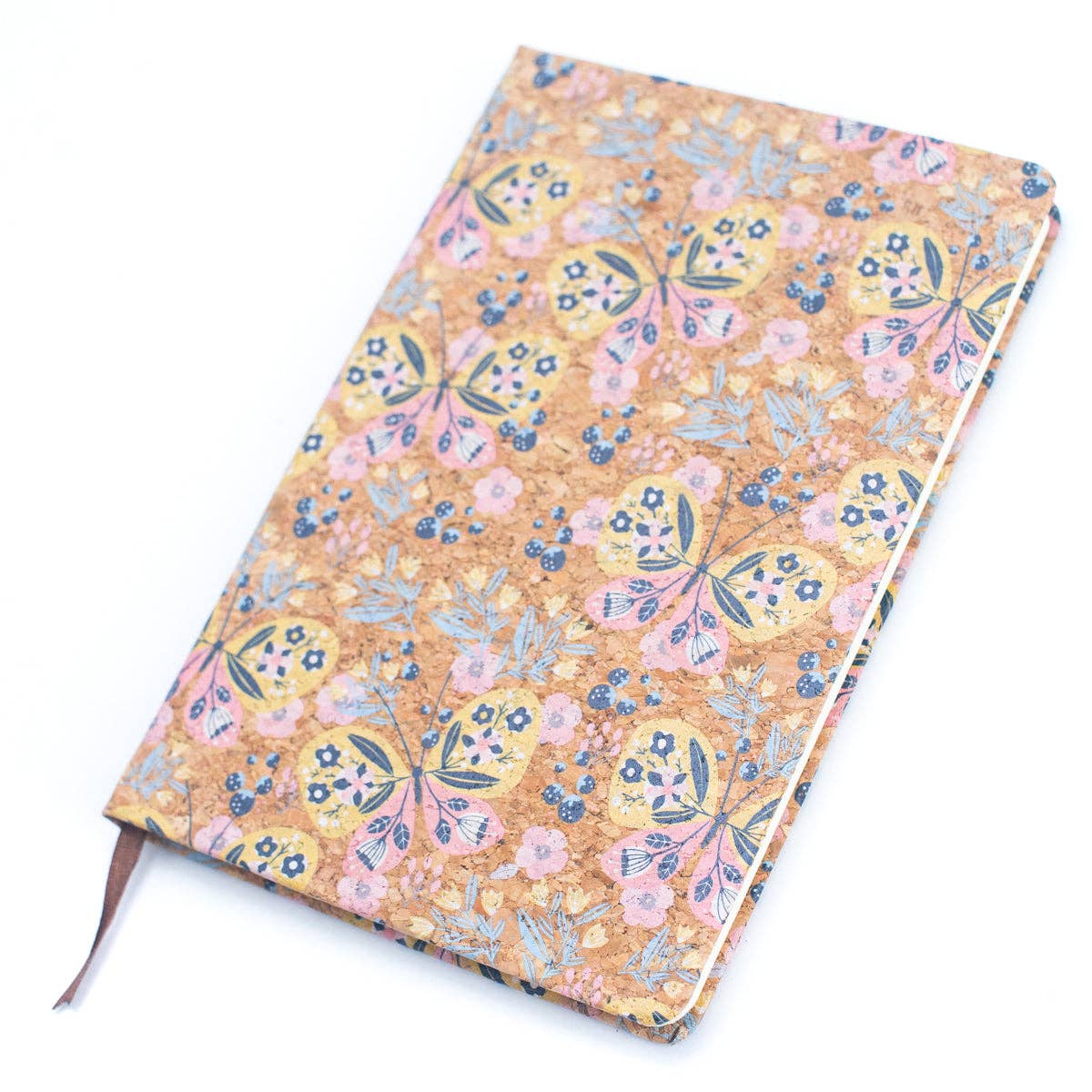 Natural cork printed notebook – eco-friendly compact journal – CorkStyle