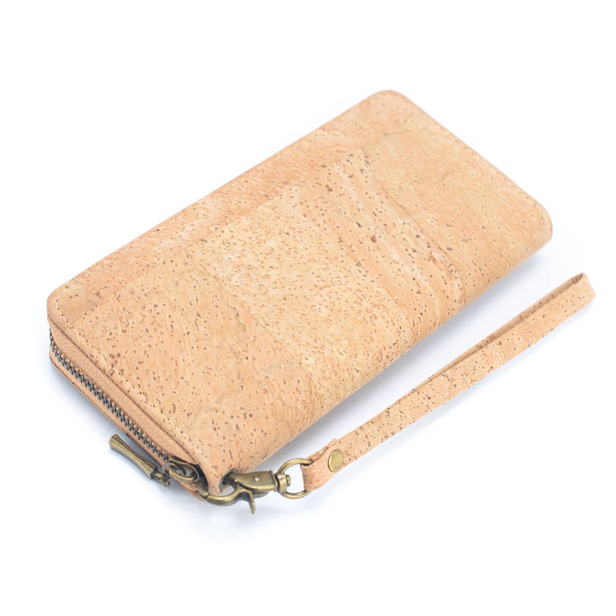 Natural cork women's classic vegan wallet