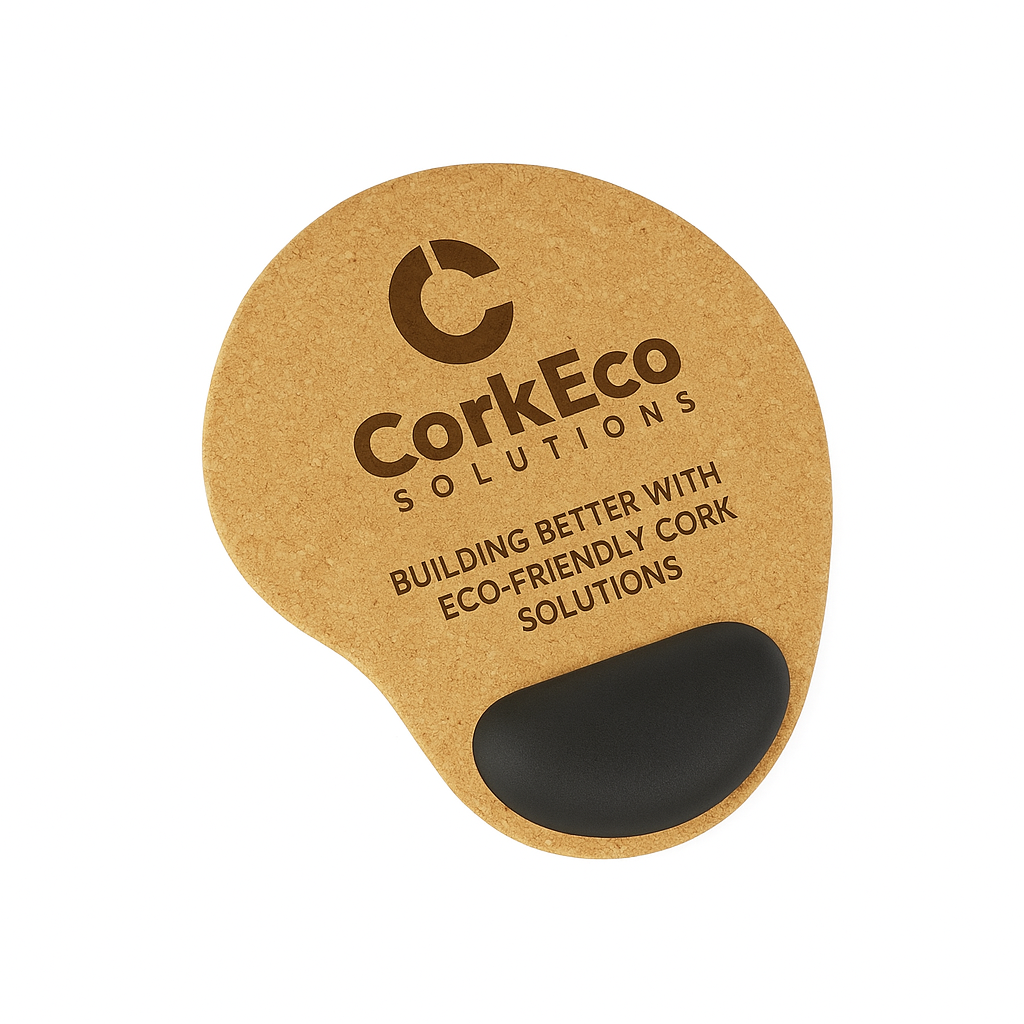 Eco-friendly cork mouse pad with engraving