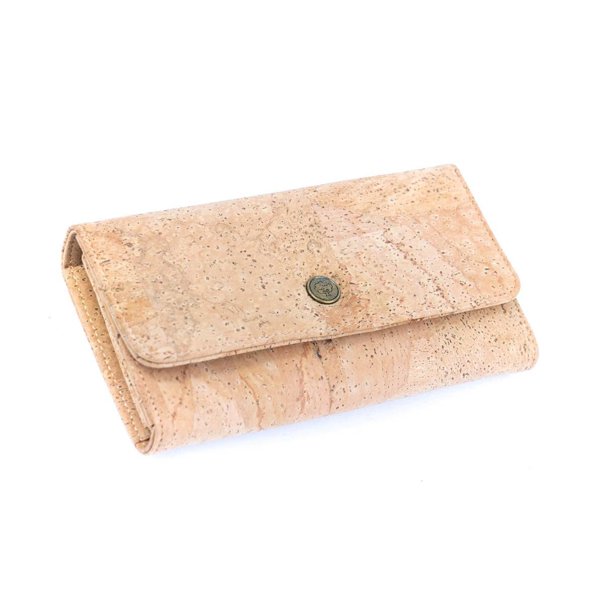 Lux cork bifold smart vegan women's wallet