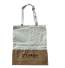 Personalised cork tote bag with engraved logo option