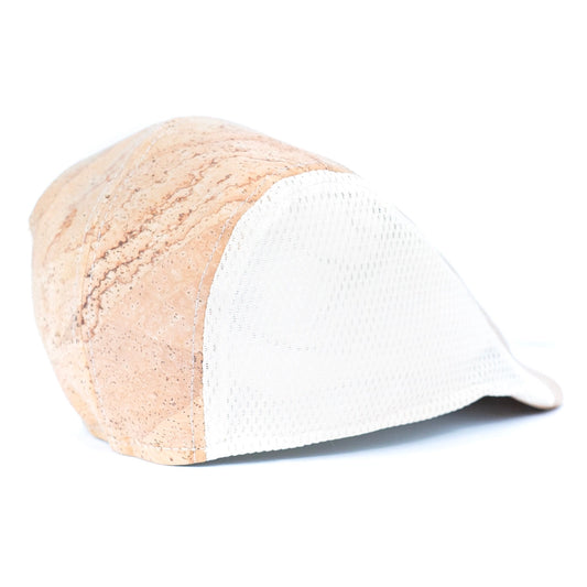 Cork & Mesh Beret Cap Back View – 24×18×12 cm