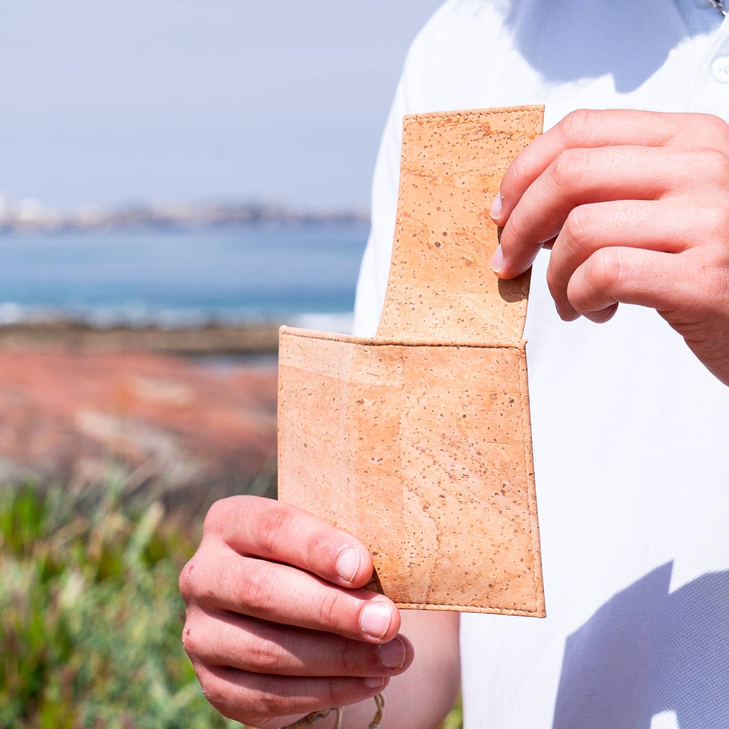 Men's RFID-Blocking Cork Card Wallets