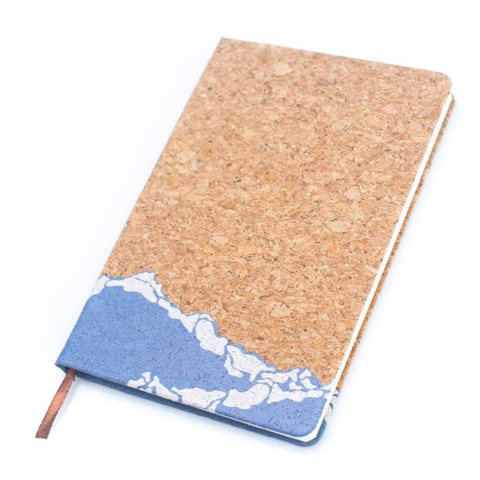 Natural cork printed notebook – eco-friendly compact journal – CorkStyle