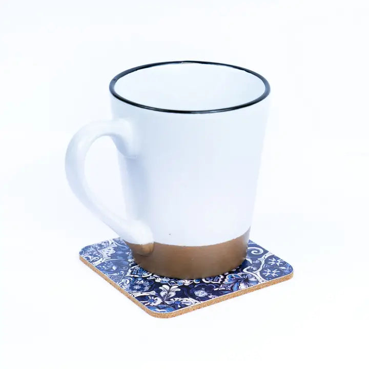 Portuguese Tile Coaster Side View