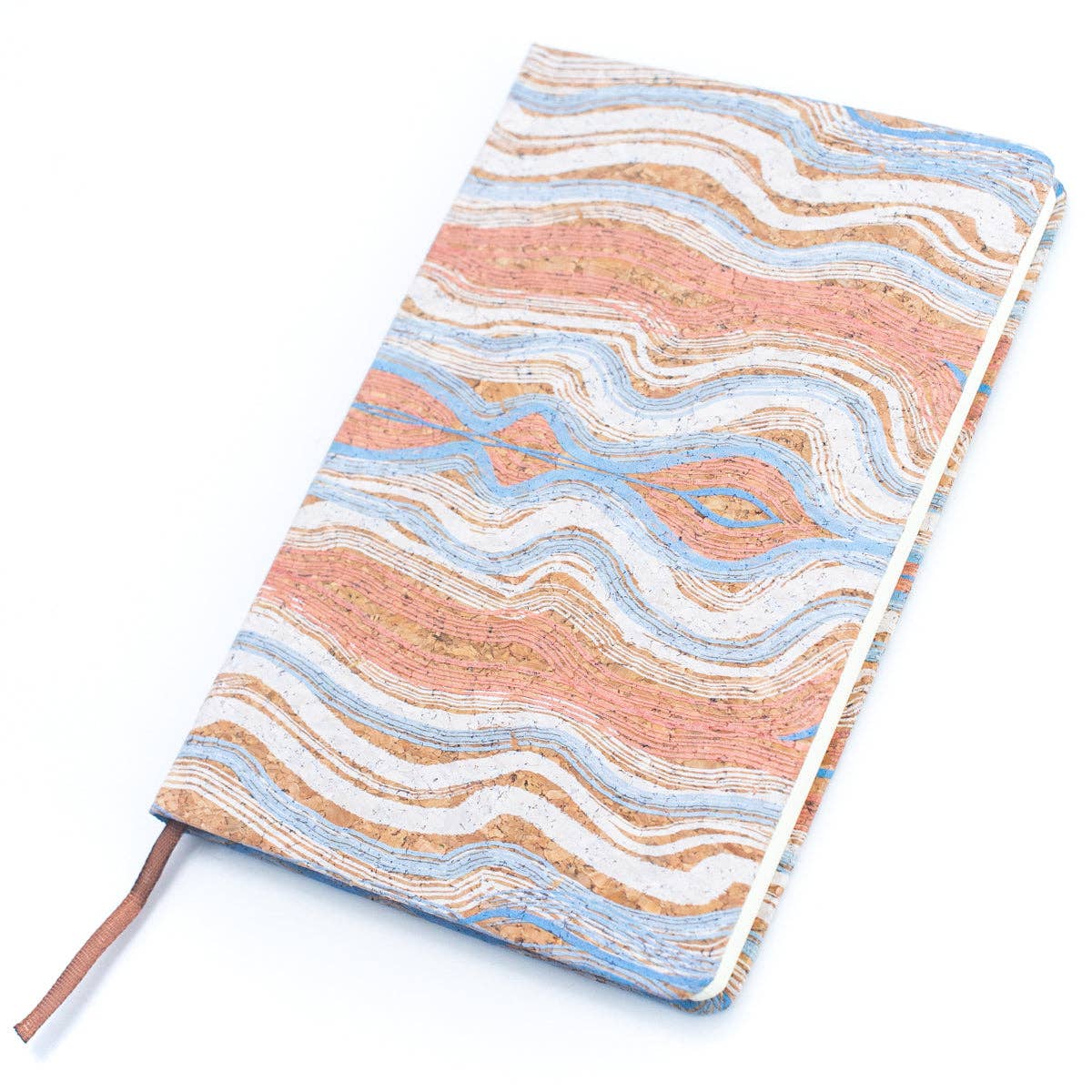 Natural cork printed notebook – eco-friendly compact journal – CorkStyle