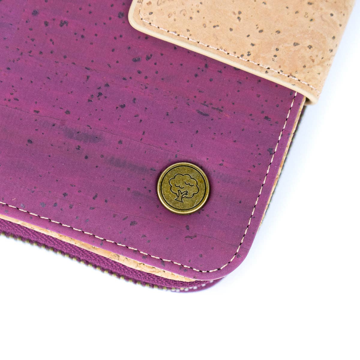 Stylish and Functional Medium-Sized Women's Cork Wallet