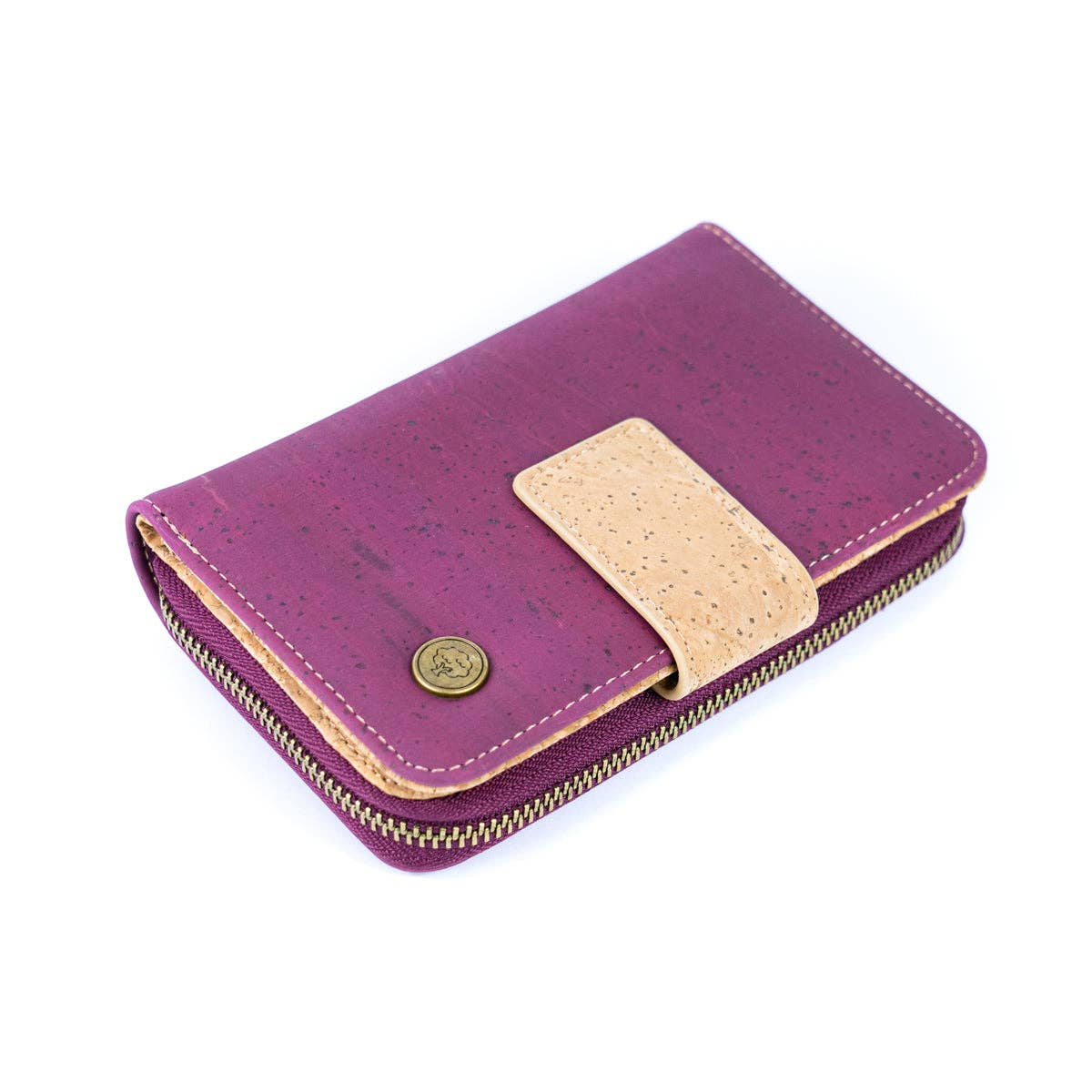 Stylish and Functional Medium-Sized Women's Cork Wallet