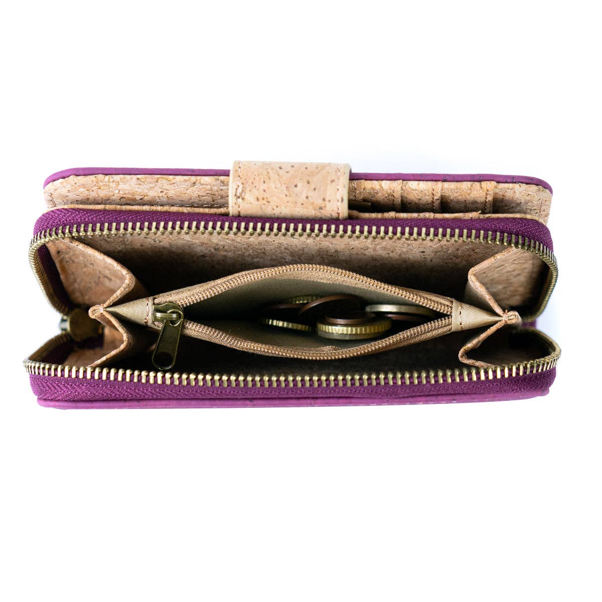 Stylish and Functional Medium-Sized Women's Cork Wallet