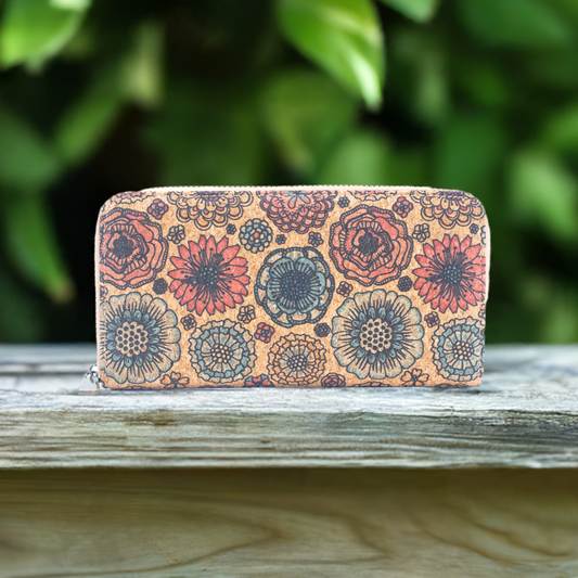 Natural Cork Women’s Zipper Card Wallet – Vega | Eco-Friendly & Stylish | CorkStyle