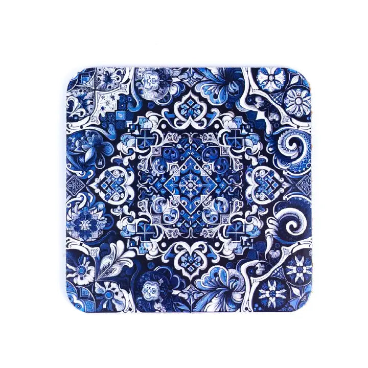 Portuguese Tile Coaster Front View