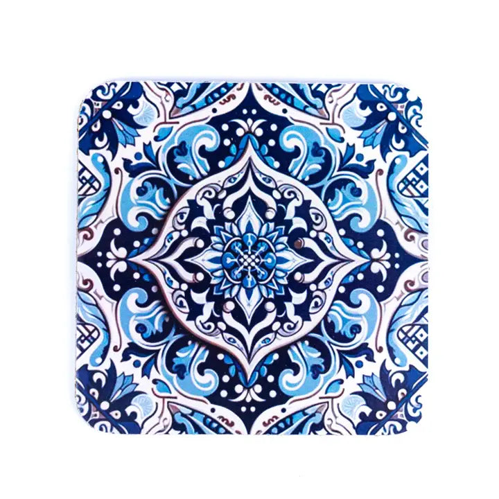 Portuguese Tile Coaster Front View