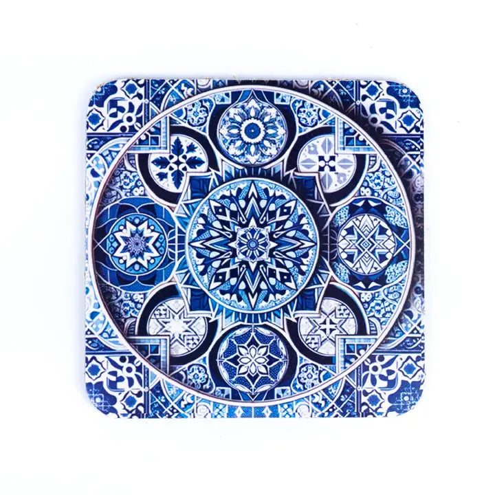 Portuguese Tile Coaster Front View