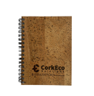 Cork spiral notebook in A5 size with natural cork cover