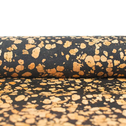 Speckled Black Cork Fabric