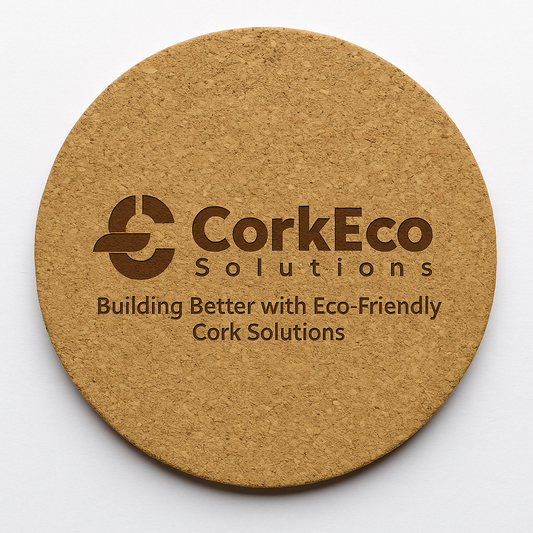 Custom cork coasters for cafés, weddings, or events