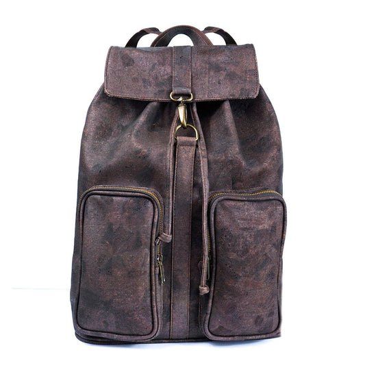 Elegant Urban Cork Men Backpack in Black and  Brown BAGP-267