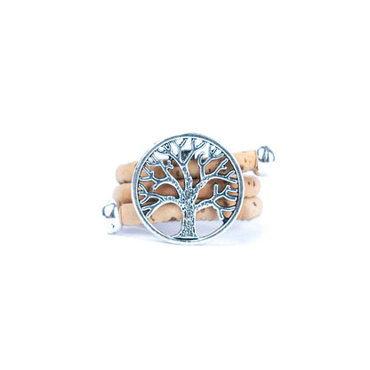 Tree pendant Antique Silver vintage women adjustable Ring