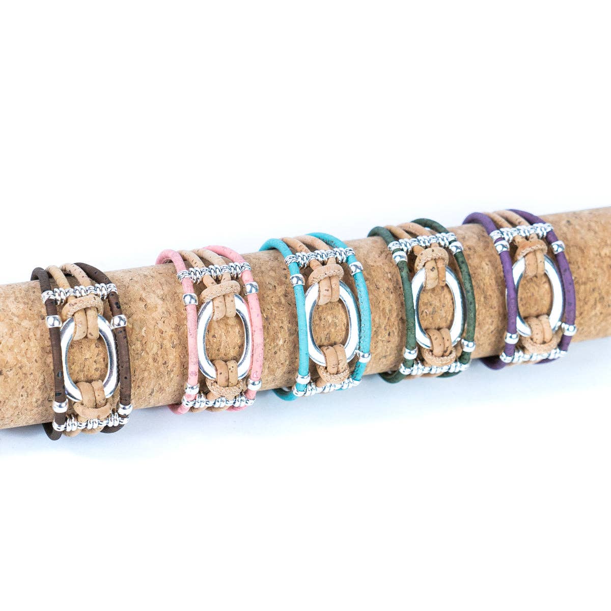 Handcrafted Cork Dazzle Bracelet