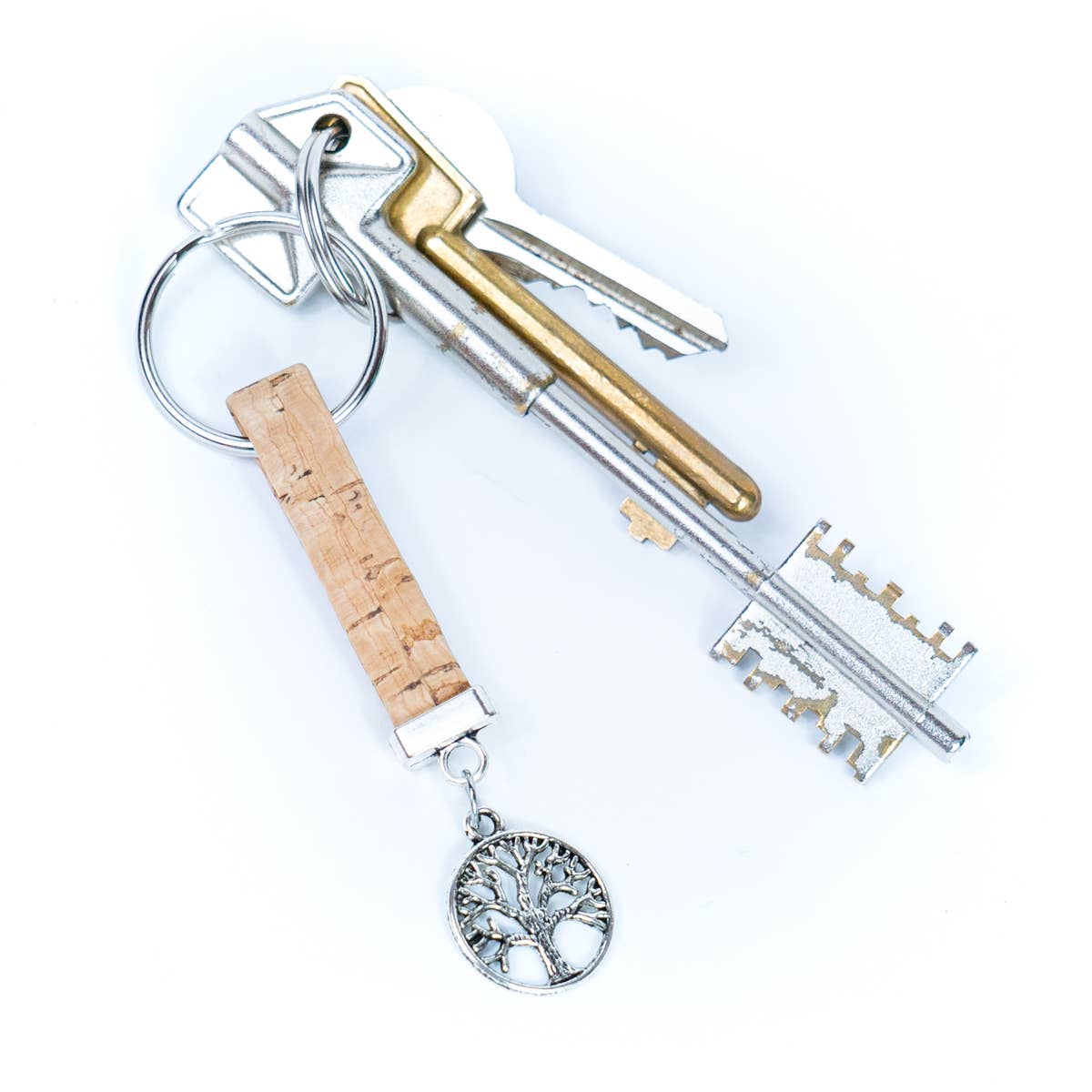 Cork handmade  keyring