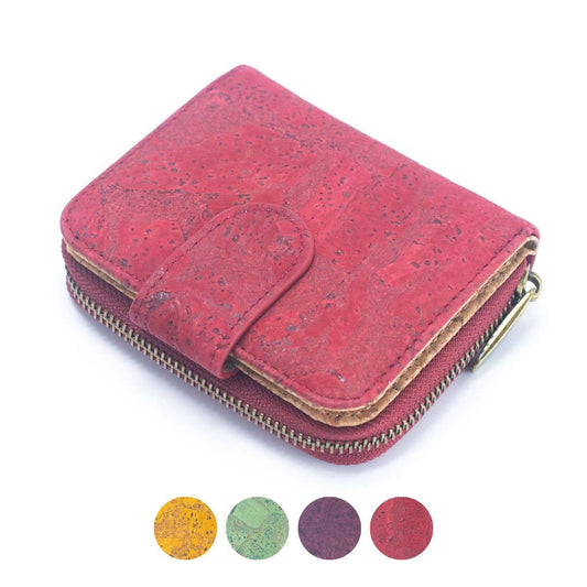 Coloured Cork Ladies' Wallet Anti-RFID Protection