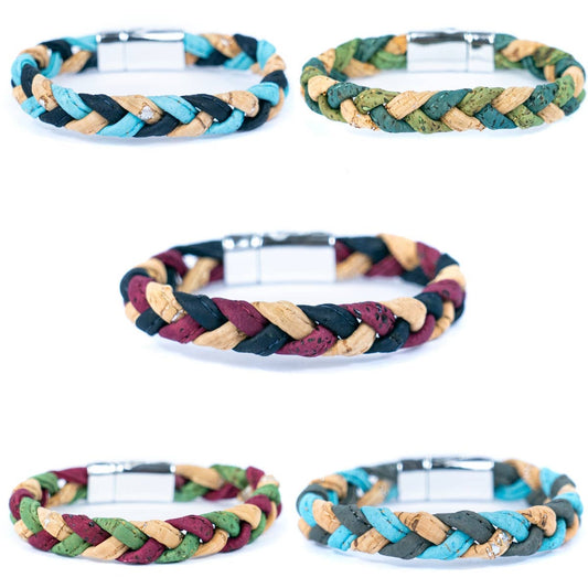 Colourful Cork Bracelet Made of Natural Cork