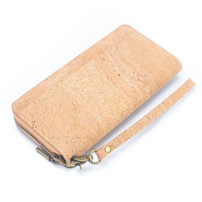 Natural cork women's classic vegan wallet