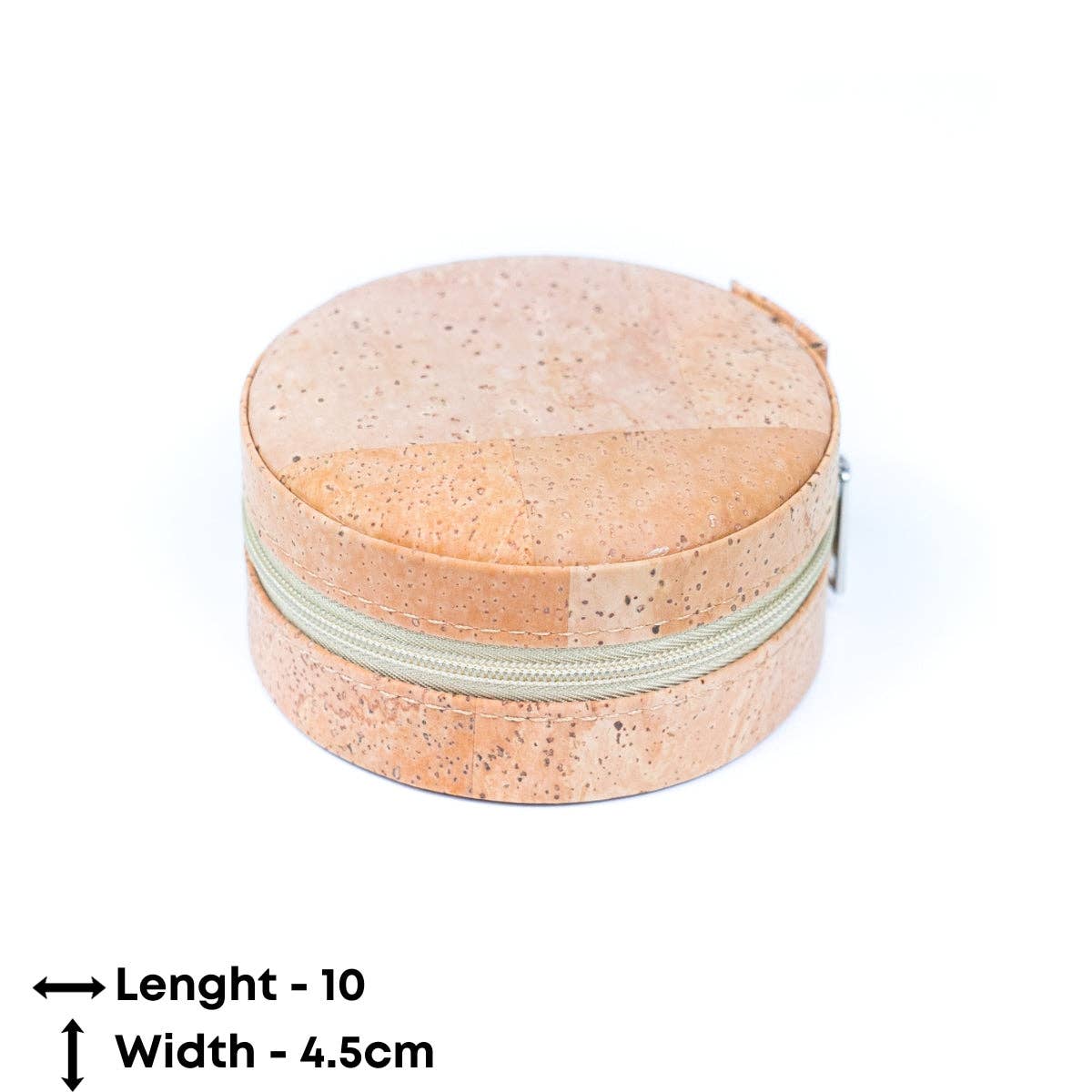 Natural Cork Jewelry Storage Round Box L-1013