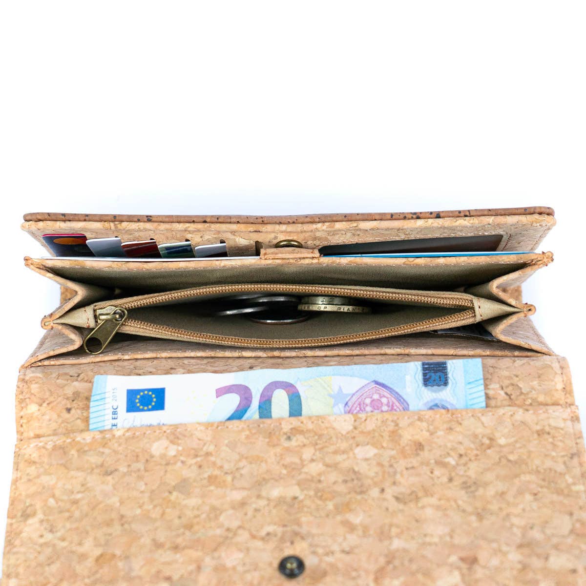 Elegant Cork Women's Foldable Wallet