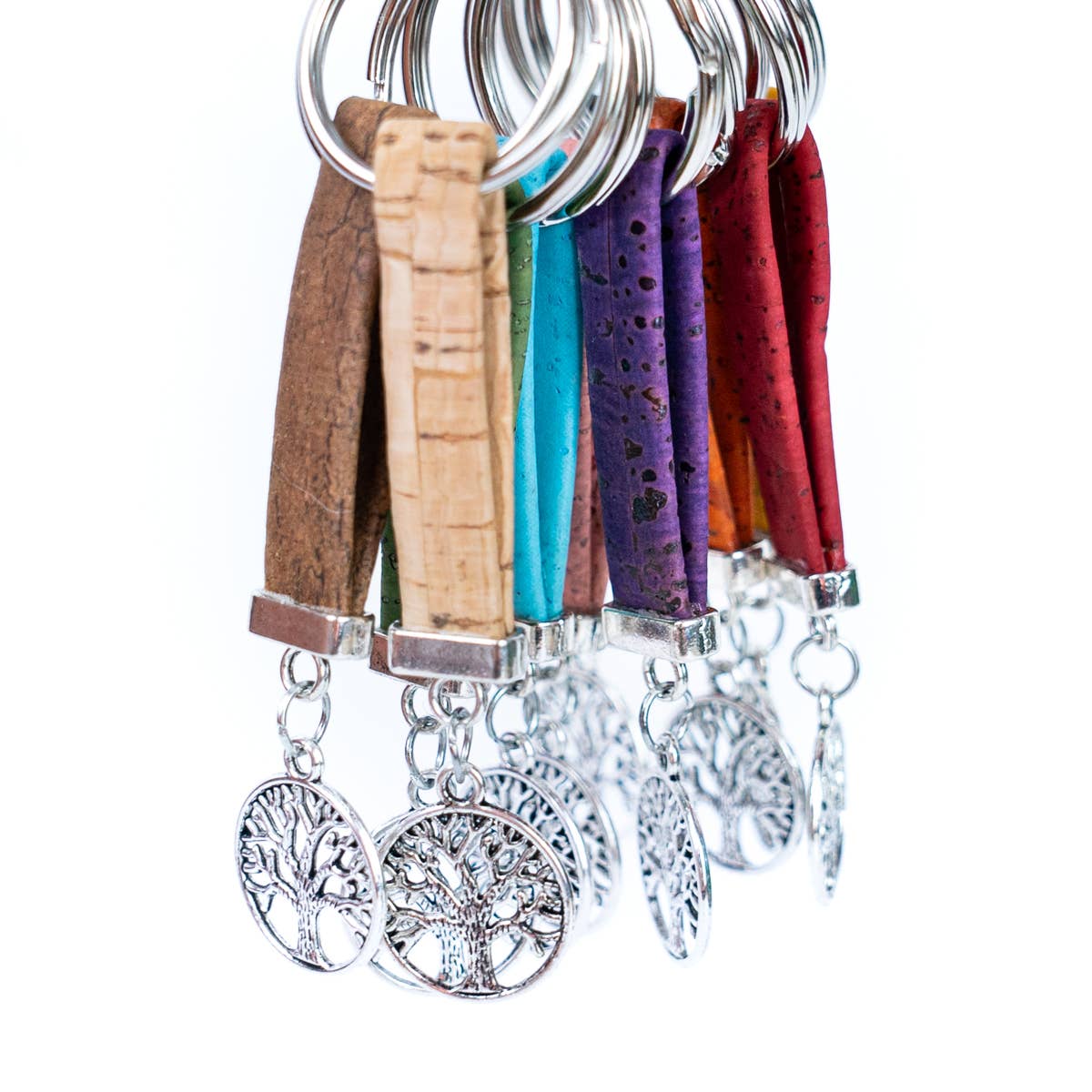 Cork handmade  keyring