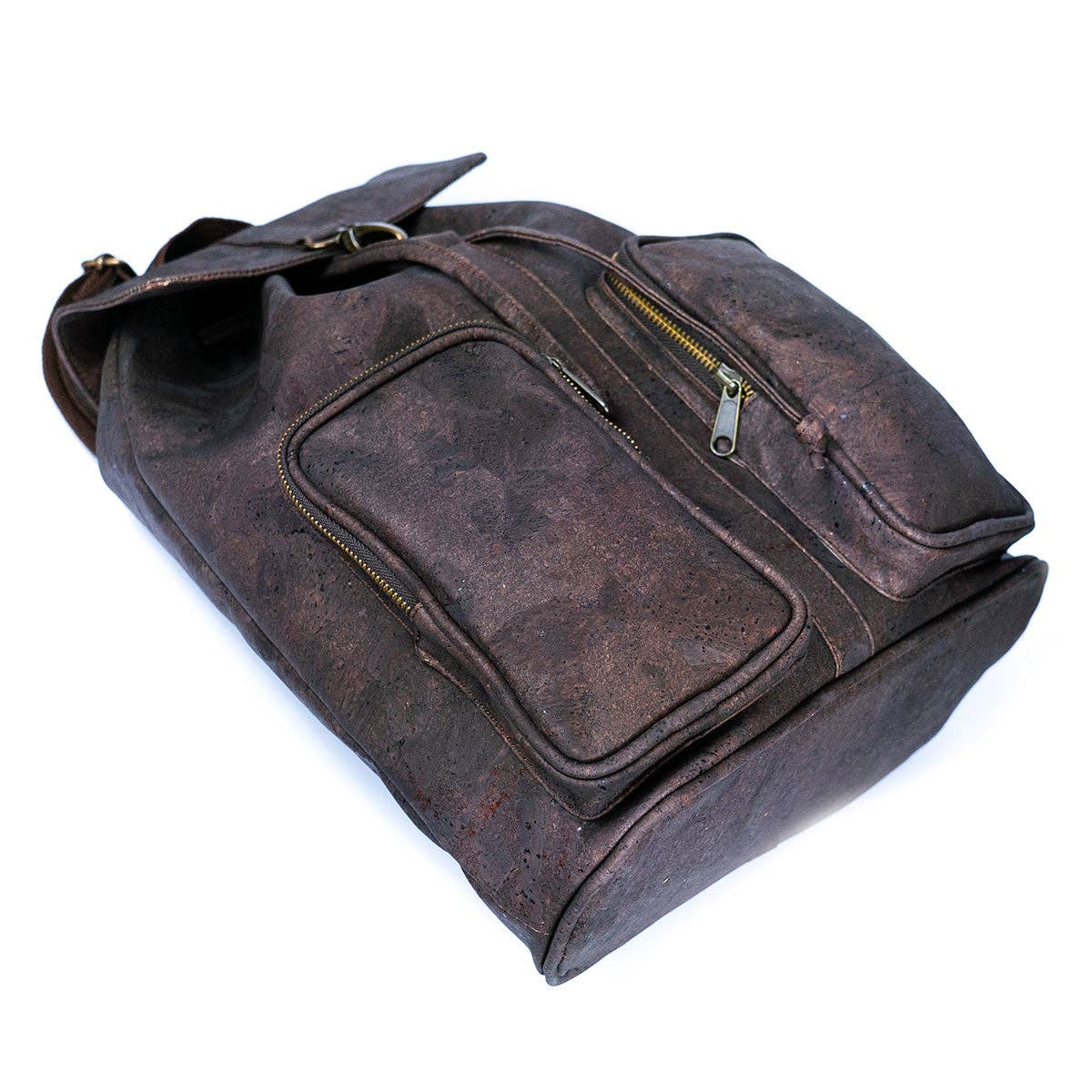 Elegant Urban Cork Men Backpack in Black and  Brown BAGP-267