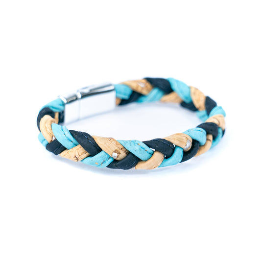 Colourful Handwoven Cork Bracelet