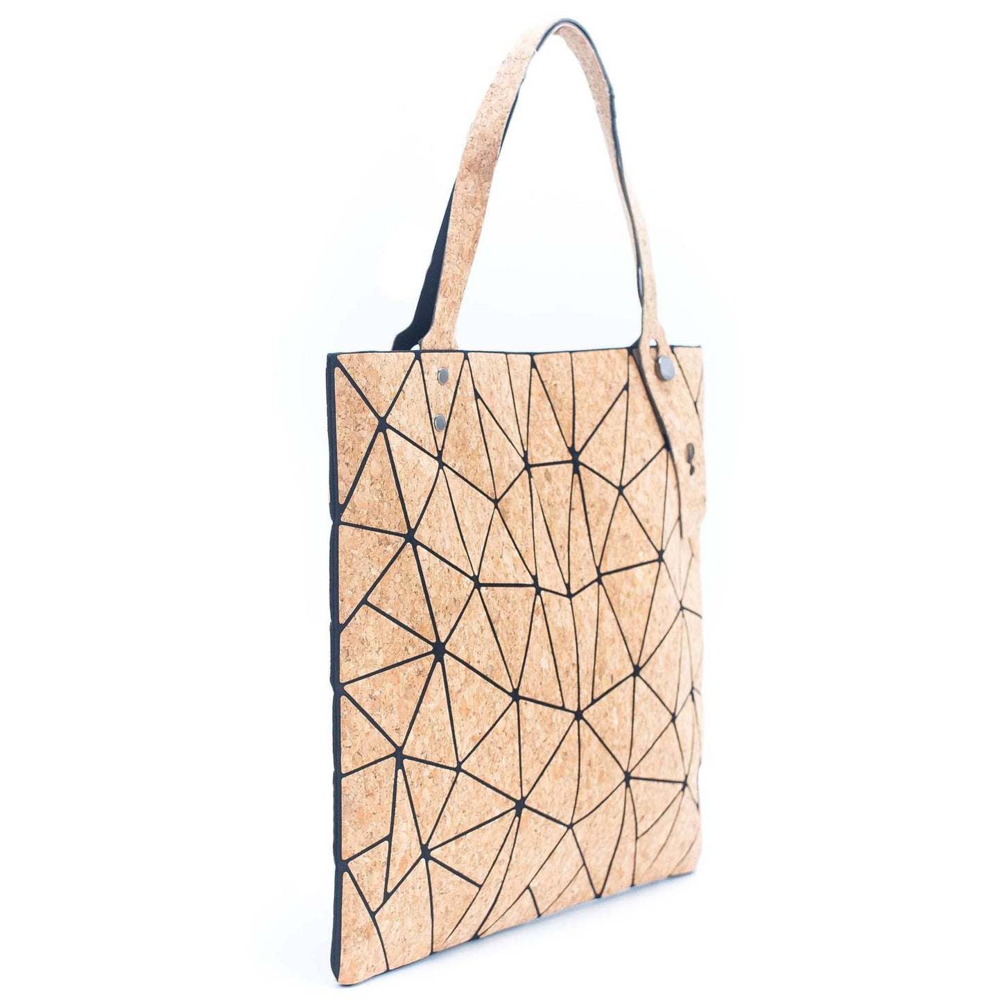 Natural cork Geometric women Cork Tote