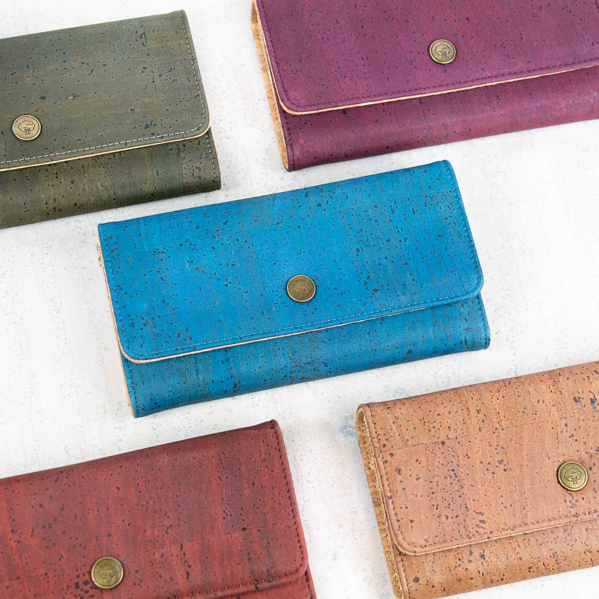 Elegant Cork Women's Foldable Wallet