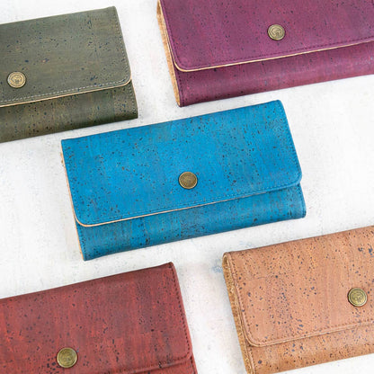 Elegant Cork Women's Foldable Wallet