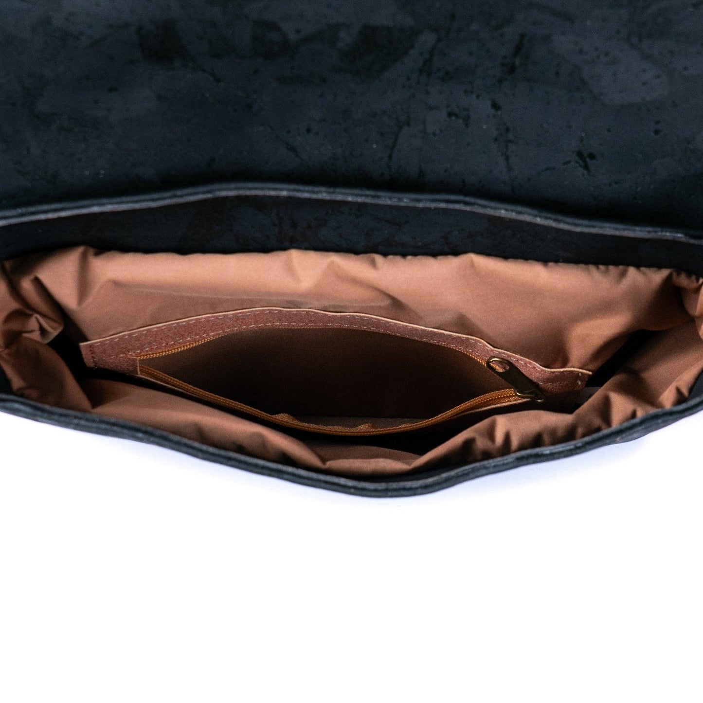 Natural & Black Cork Men's Crossbody Bag