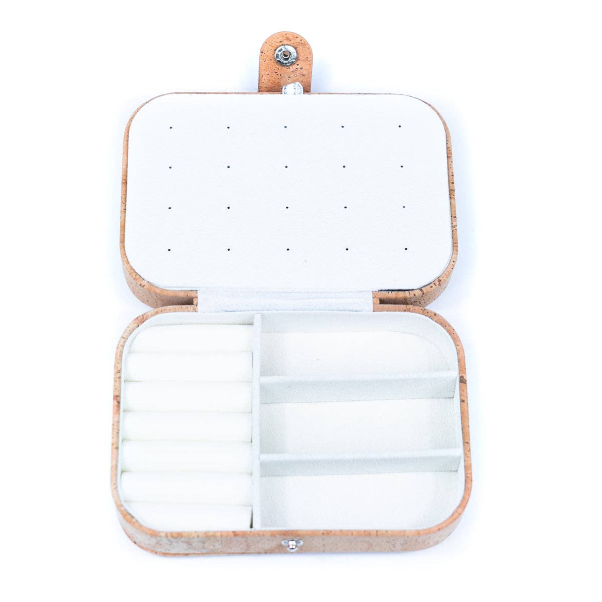 Natural/Golden/Patterned Cork Jewelry Storage Rectangular Bo