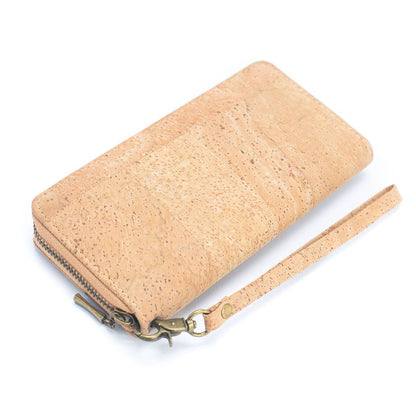 Natural cork women's classic vegan wallet