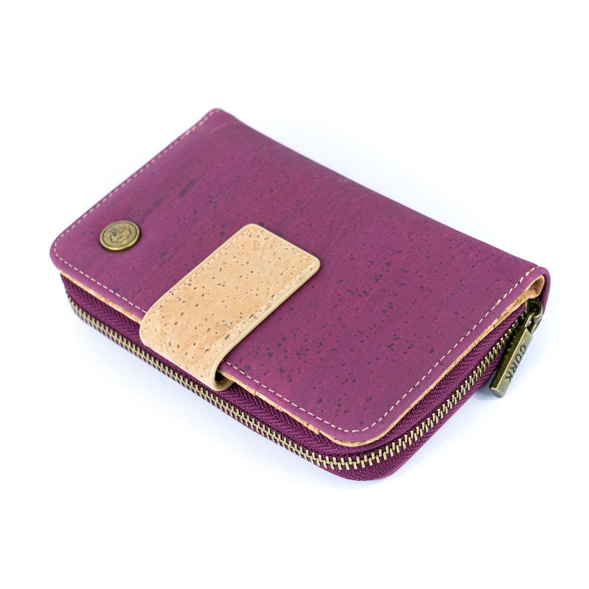 Stylish and Functional Medium-Sized Women's Cork Wallet
