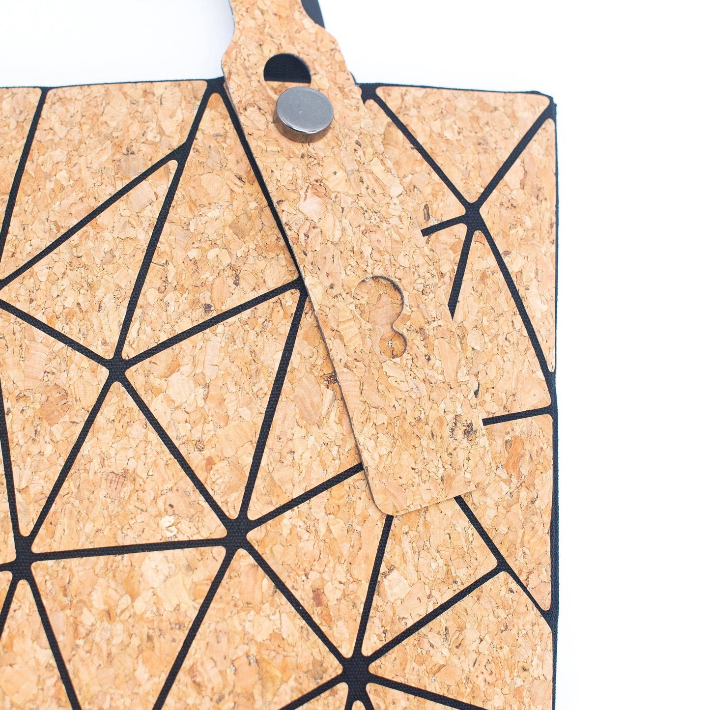 Natural cork Geometric women Cork Tote