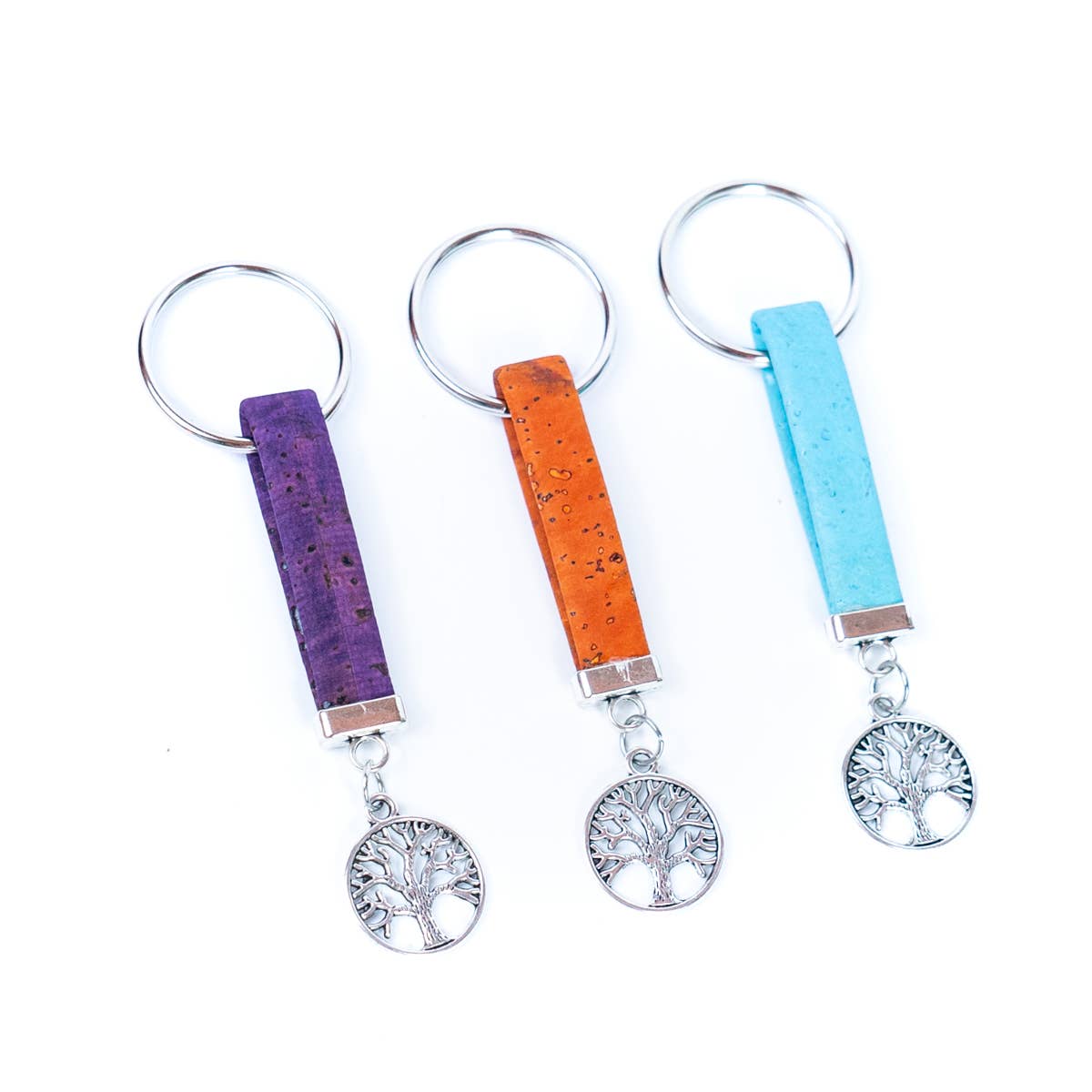 Cork handmade  keyring