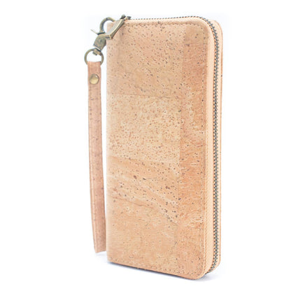 Natural cork women's classic vegan wallet