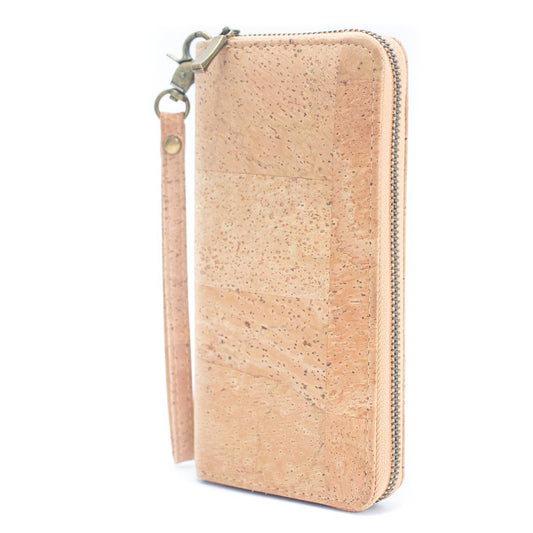 Natural cork women's classic vegan wallet