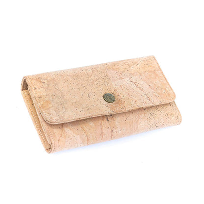 Lux cork bifold smart vegan women's wallet